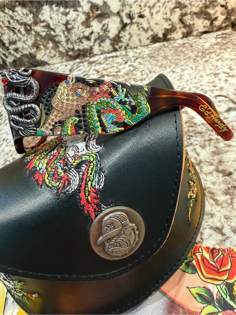 Ed Hardy Geisha and Dragon Sunglasses